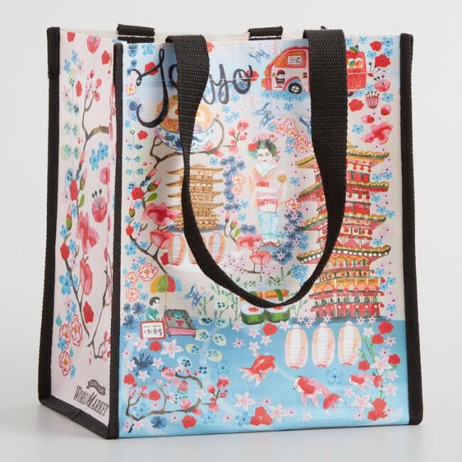 Small Tokyo Illustrated Cities Tote Bag Set