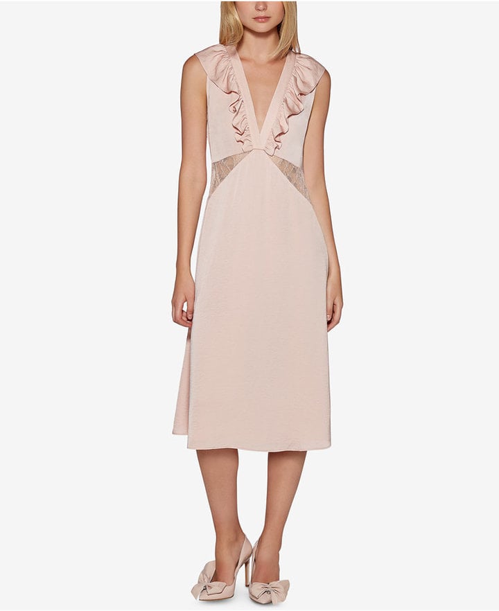 Avec Les Filles Lace-Insert Slip Dress