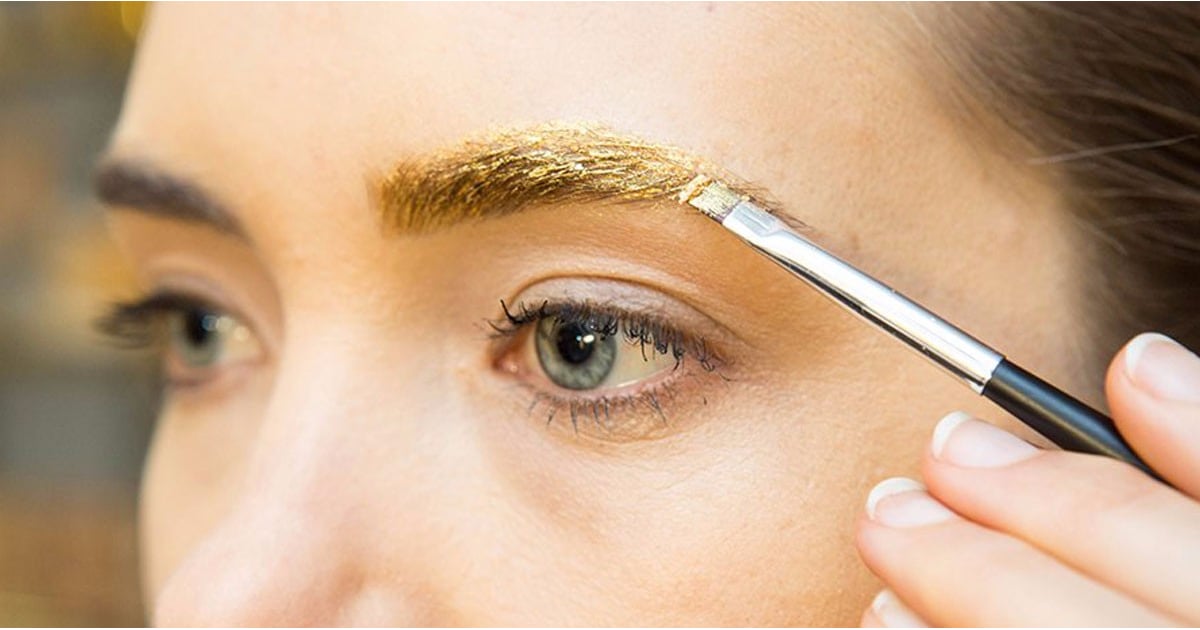 Metallic Eyebrow Makeup DIY | POPSUGAR Beauty