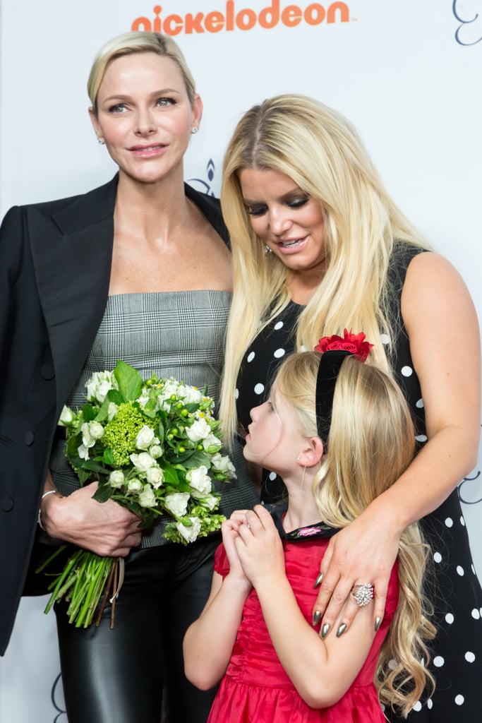 Jessica Simpson and Her Daughter With Princess Charlene