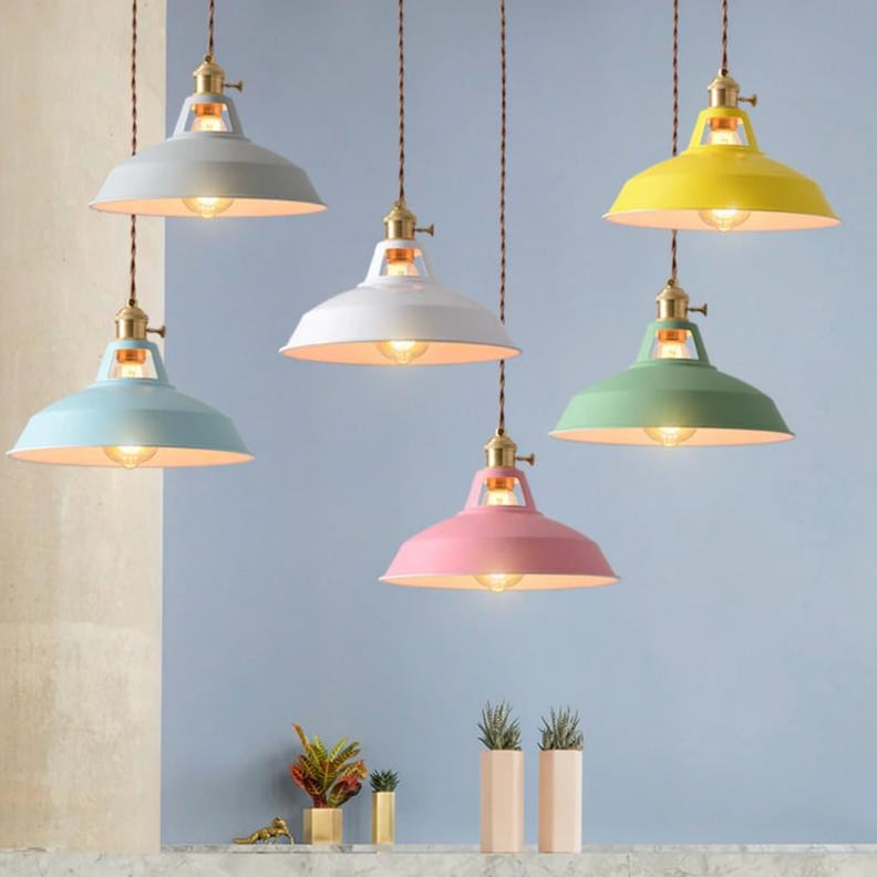 Etsy Pendant Lamp Colorful Hanging Light