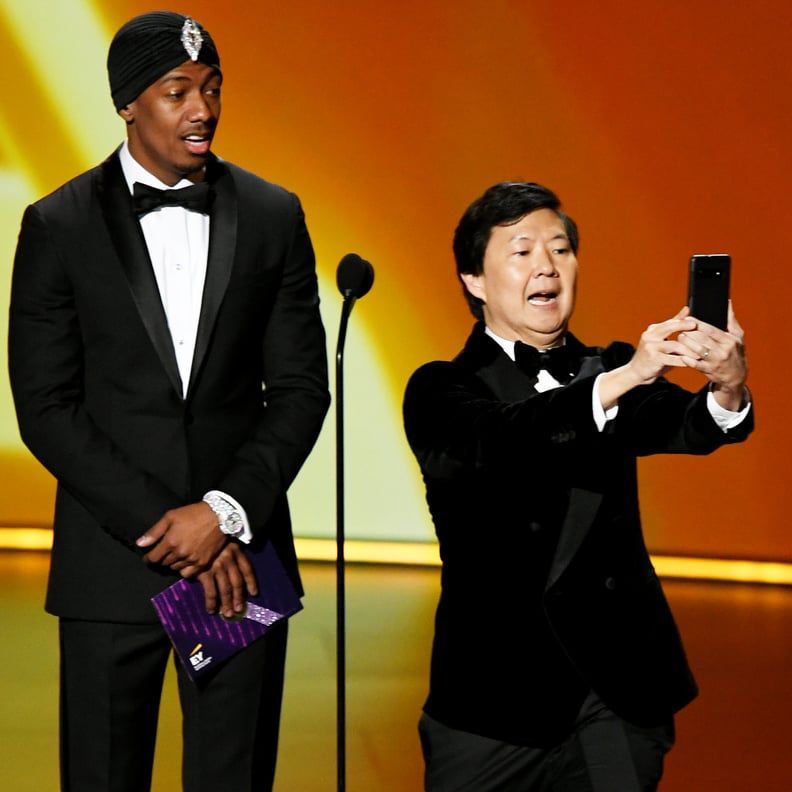 Nick Cannon and Ken Jeong at the 2019 Emmys