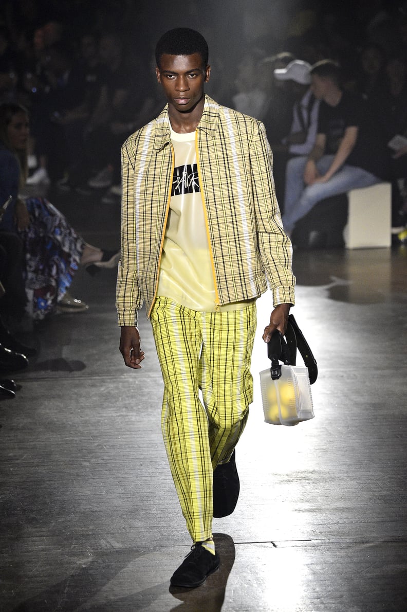 Yellow Plaid Is Even Making Appearances on Menswear Runways, Like This Kenzo Spring/Summer 2019 Look