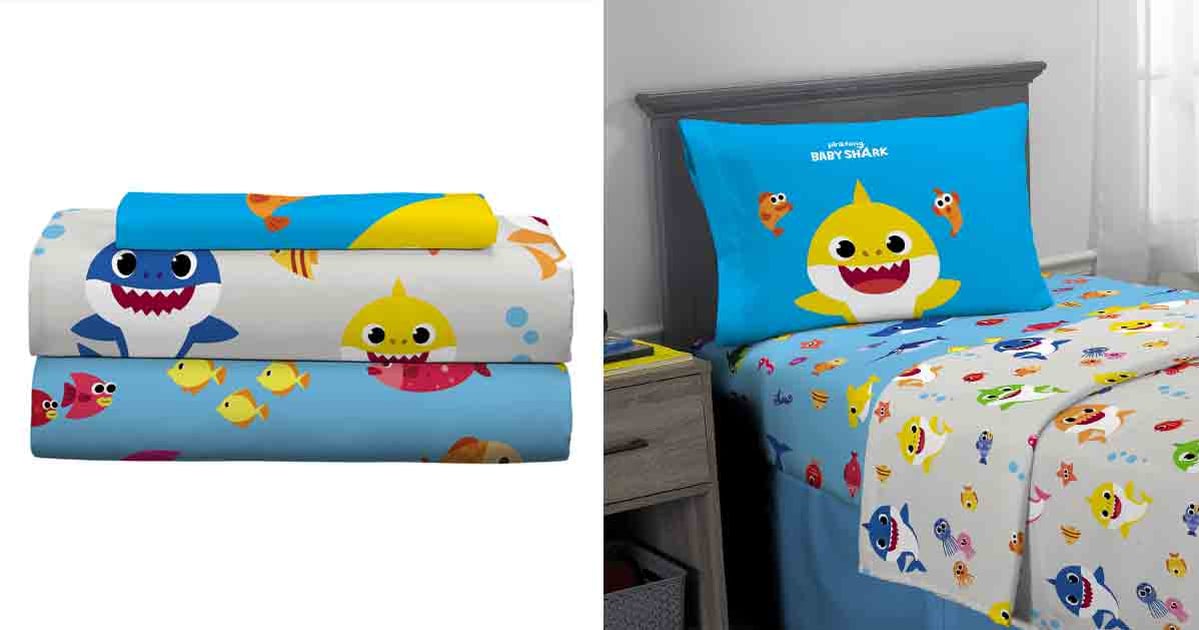 Baby shark crib set outlet