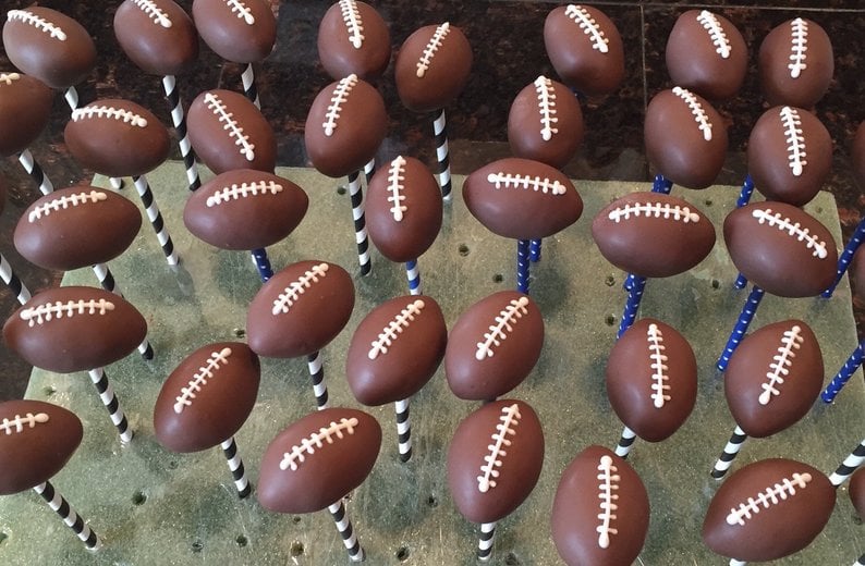 Football Cake Pops