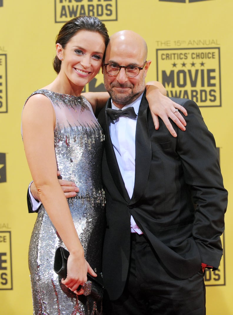 Emily Blunt and Stanley Tucci