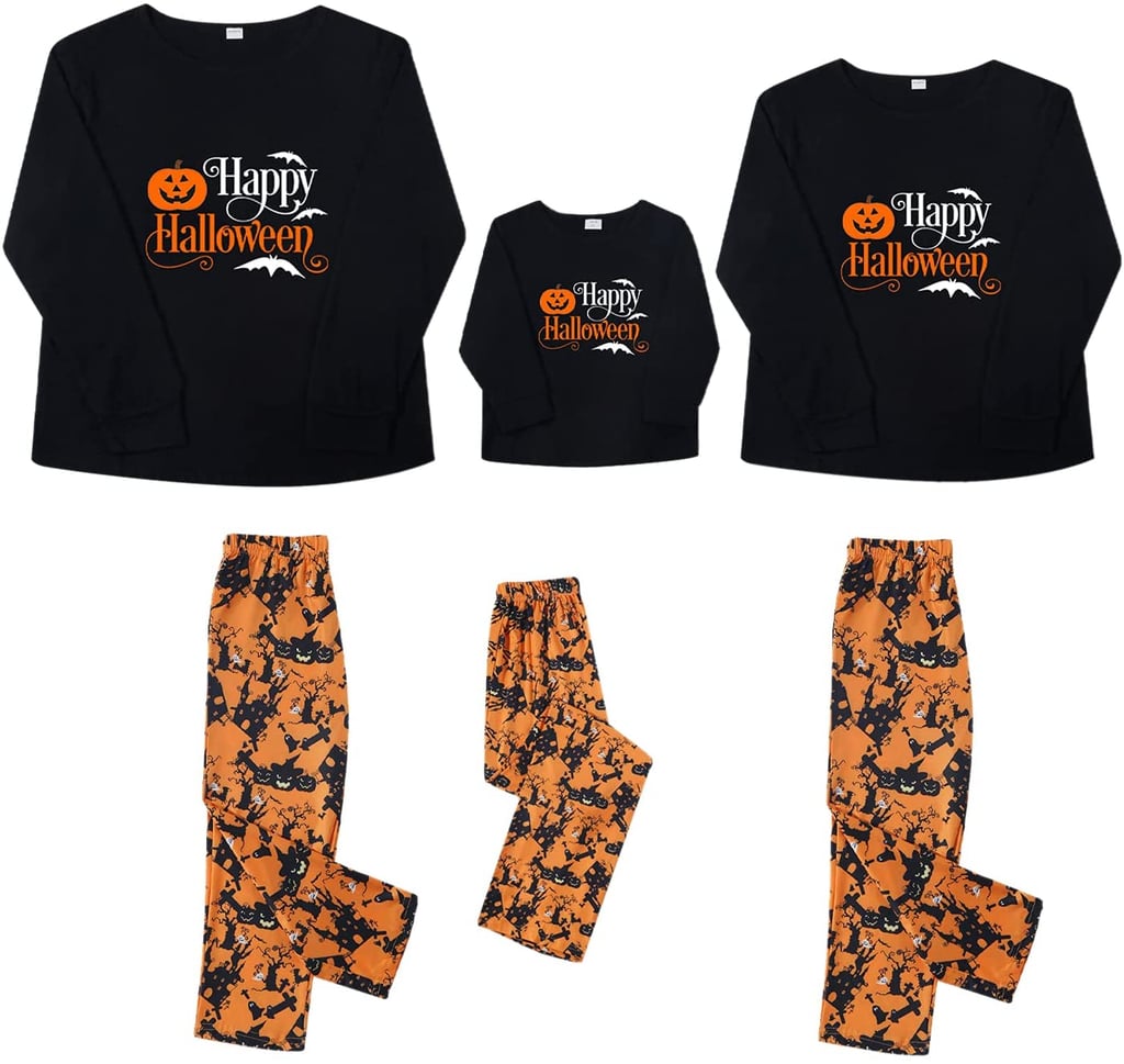 A Classic Comfy Find: Happy Halloween Matching Family Pajamas