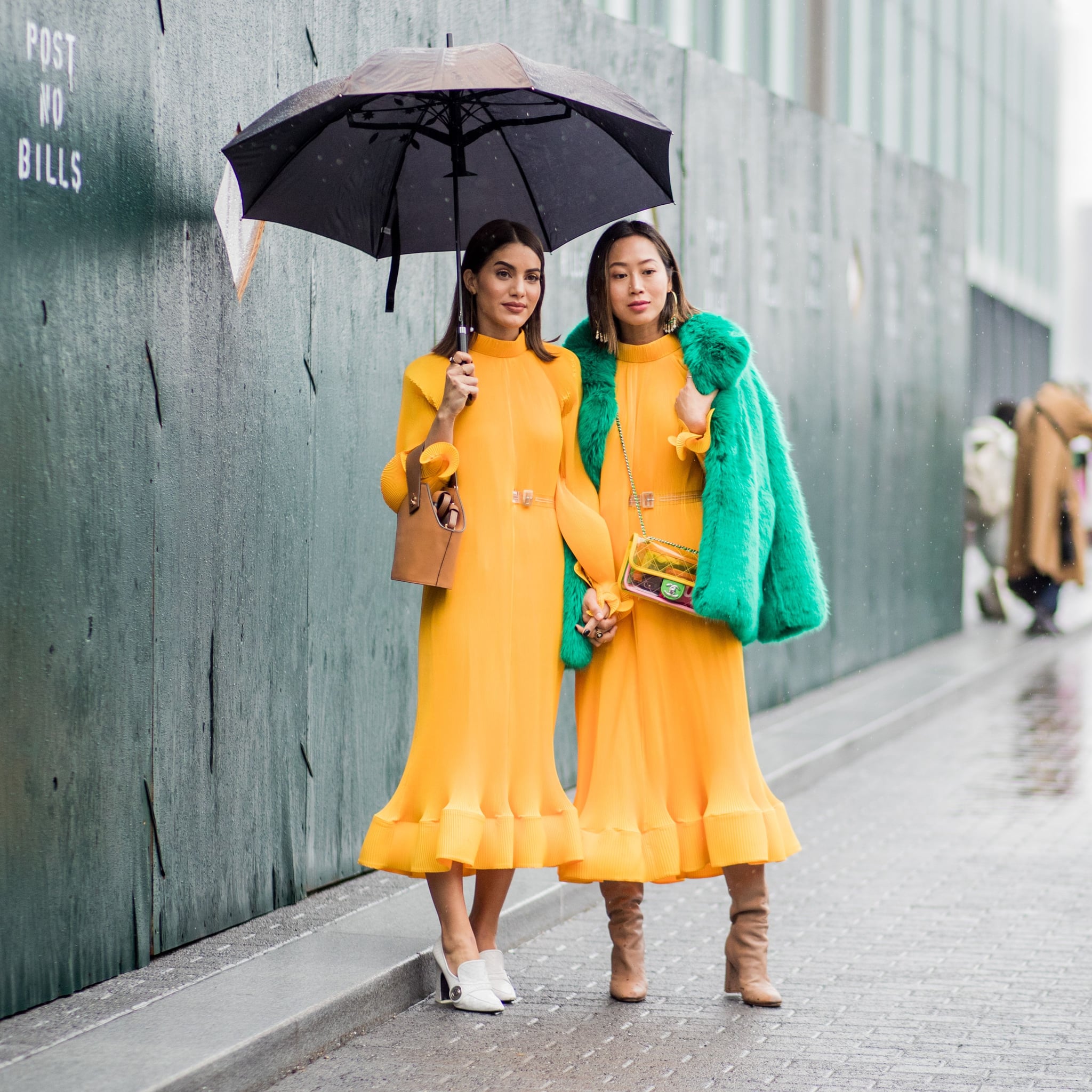 Matching yellow outfits sales