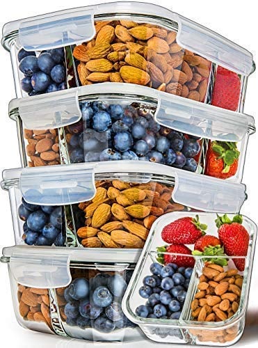 Prep Naturals Glass Meal Prep Containers