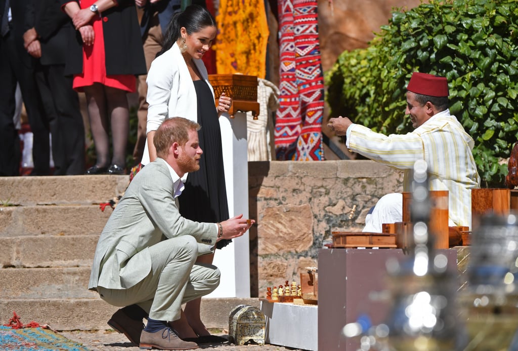 Prince Harry Helping Meghan Markle Fix Her Hair in Morocco