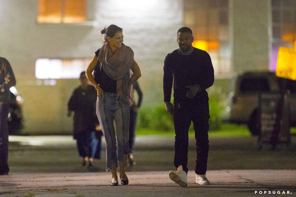 Jamie Foxx and Katie Holmes in New Orleans December 2018
