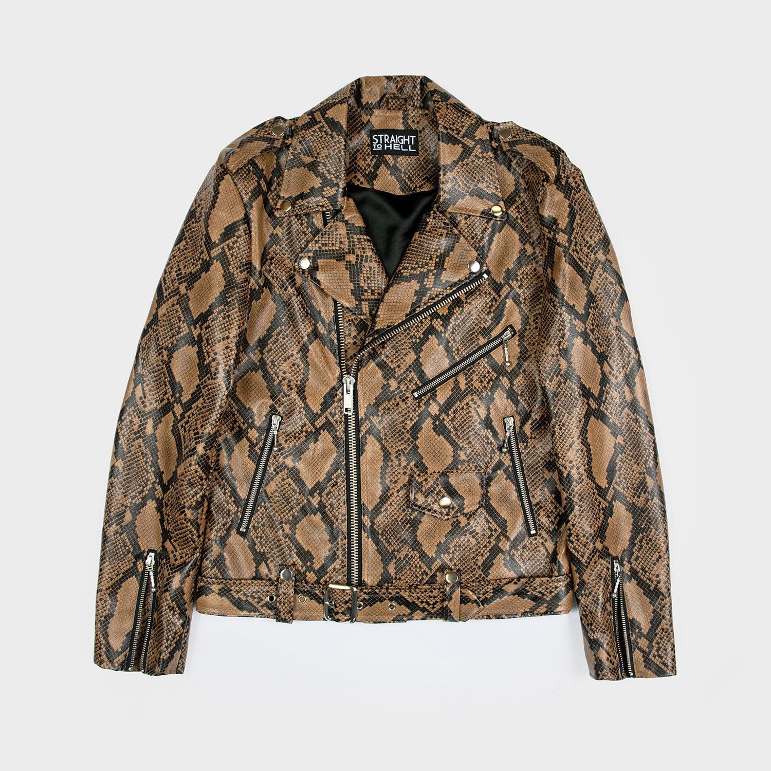 Straight to Hell Vegan Commando Jacket Rihanna s Leather Bra and