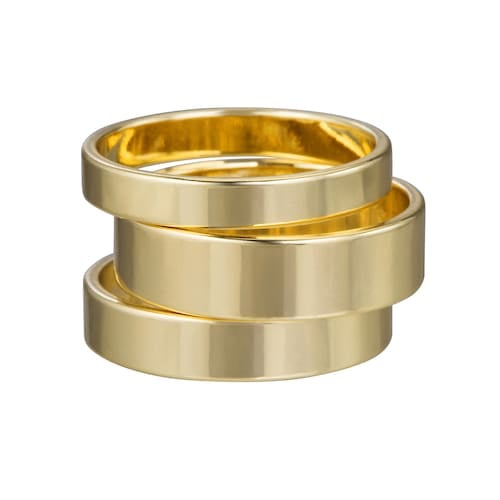 LC Lauren Conrad Gold Tone Ring Set