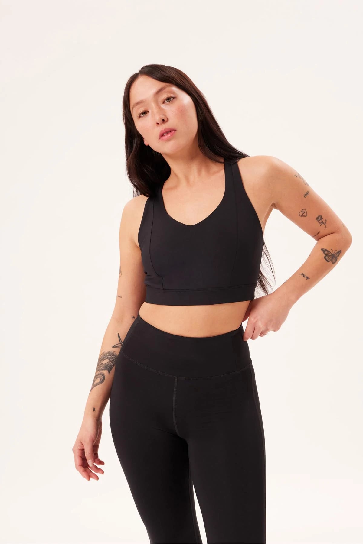 A Sexy Sports Bra: Girlfriend Collective Stevie Shirred Ballet Bra