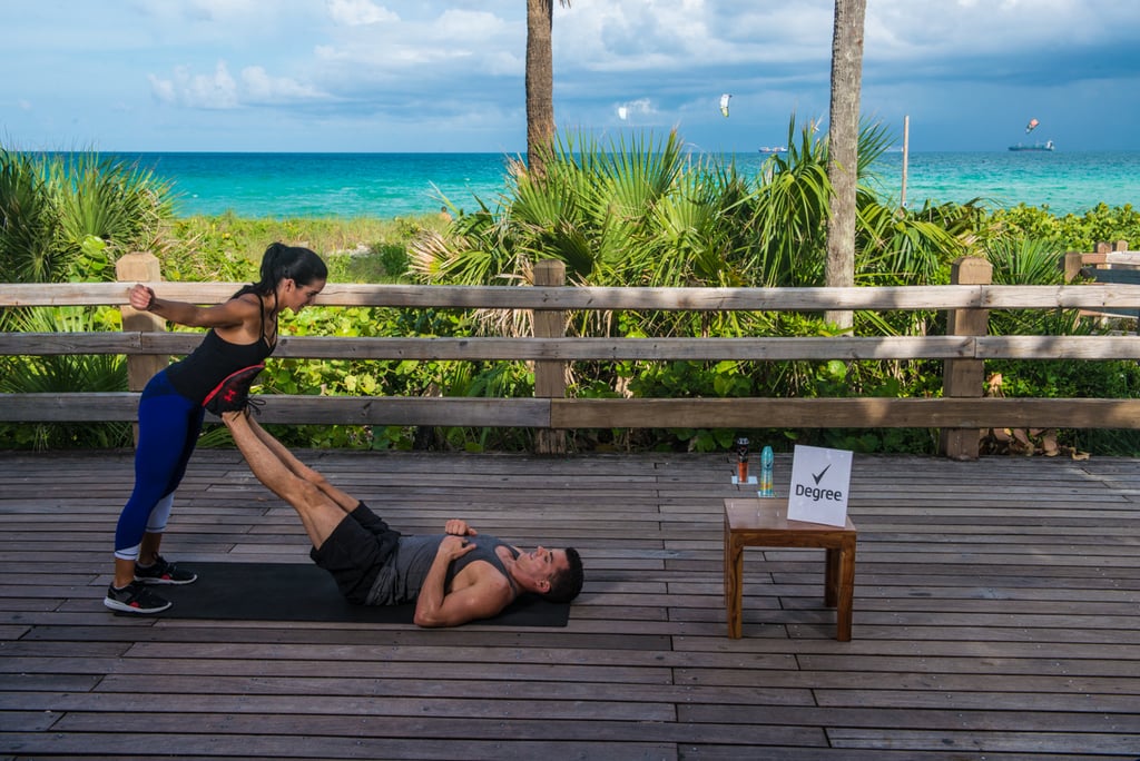 Partner Leg Presses With Back T