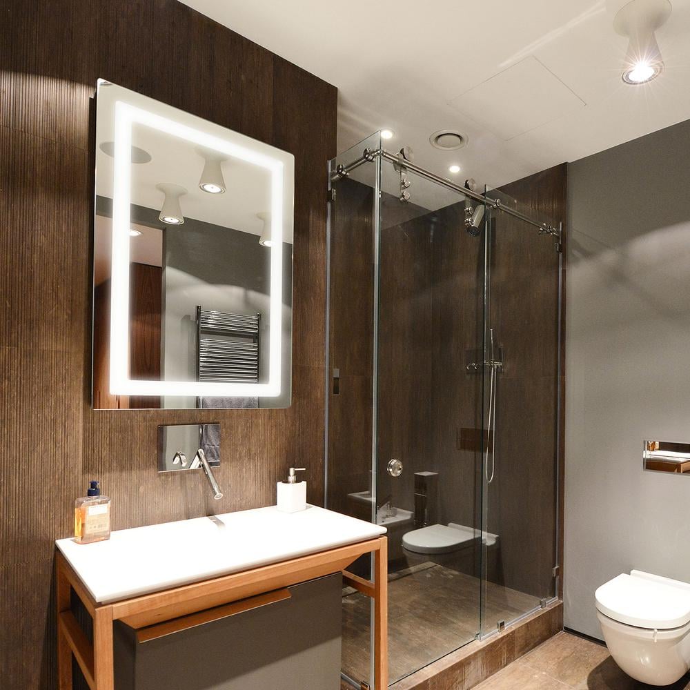 dyconn swan wall backlit vanity bathroom led mirror with touch
