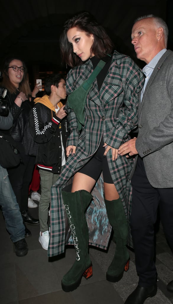 One of Her Maria Ke Fisherman Boots Had the Phrase "God Is on the Road" Written on It