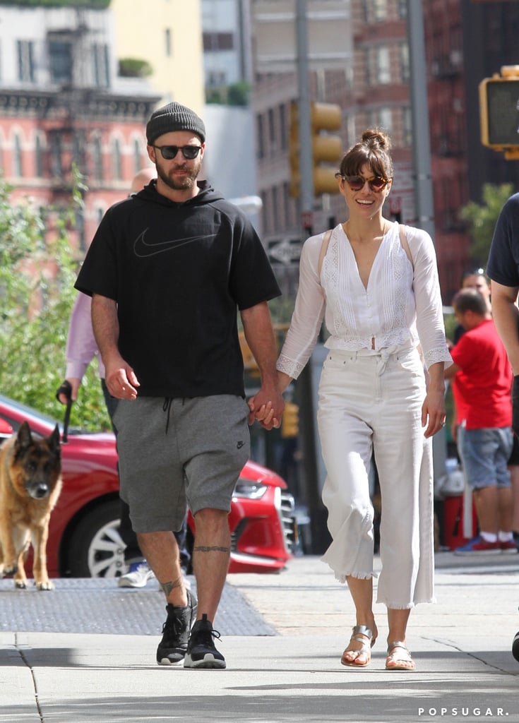 Justin Timberlake and Jessica Biel Holding Hands in NYC 2017
