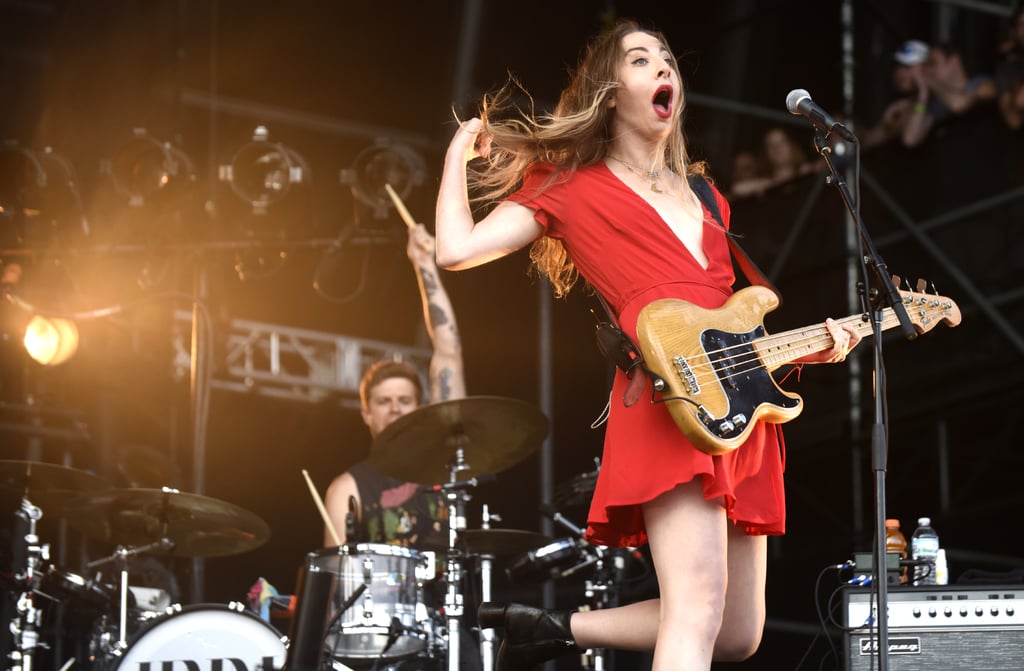 Este Haim rocked out in 2016.
