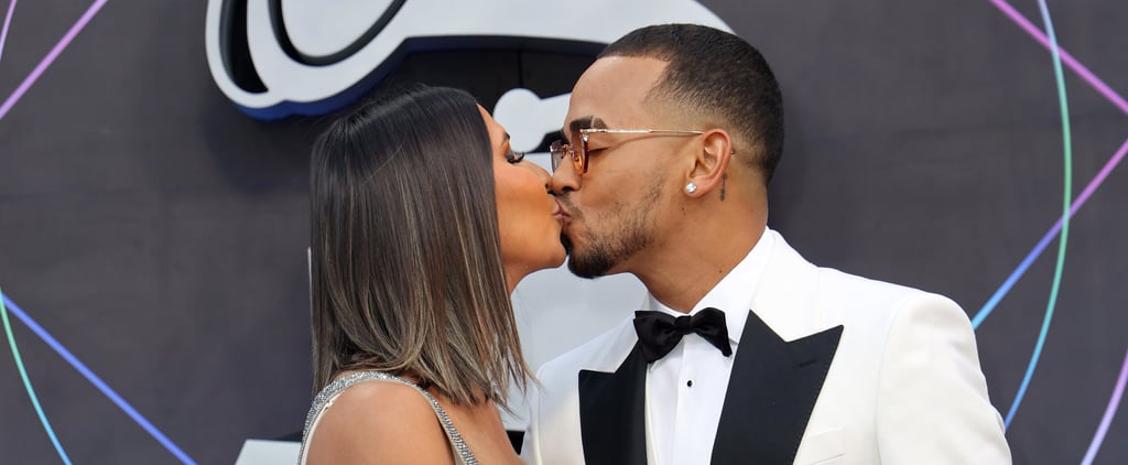 Ozuna and His Wife Kiss on the Latin Grammys Red Carpet