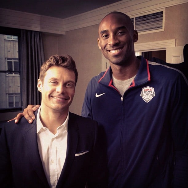 Ryan Seacrest snapped a photo with Team USA's Kobe Bryant. Source: Instagram user ryanseacrest
Ryan Seacrest snapped a photo with Team USA's Kobe Bryant. Source: Instagram user ryanseacrest