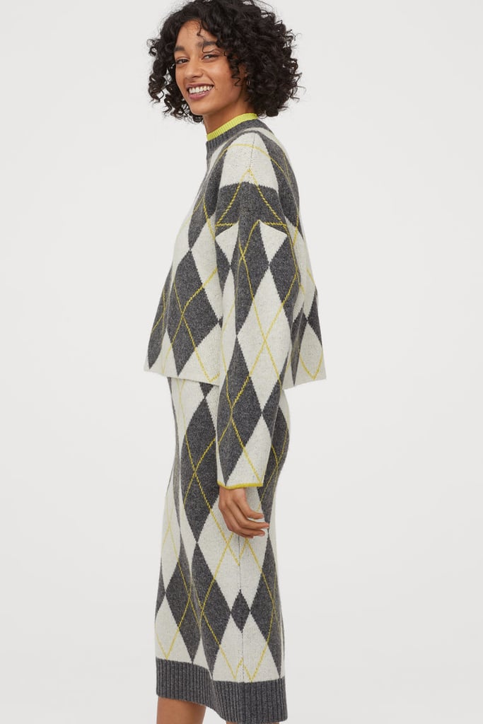 H&M x Pringle of Scotland Jacquard-Knit Sweater and Skirt