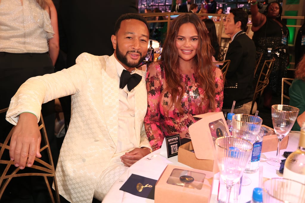 Chrissy Teigen and John Legend at the 2022 Emmys