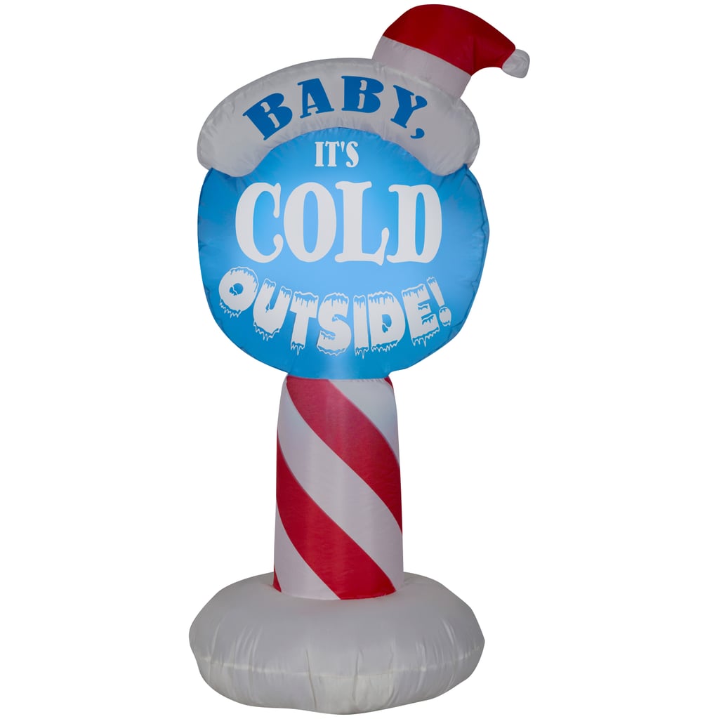 Inflatable Baby It's Cold Outside Sign