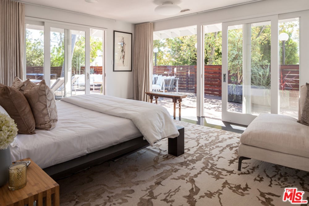 The main house has three bedrooms and three and a half baths.
