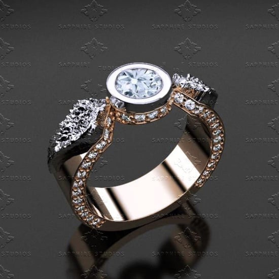 Harry Potter Golden Snitch Engagement Ring