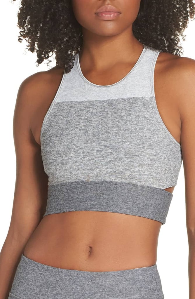 Outdoor Voices Tri-Tone Slashback Crop Top