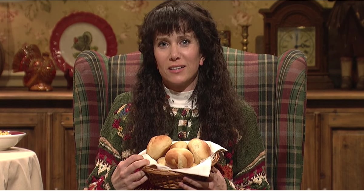 Kristen Wiig's "Thanksgiving Foods" SNL Skit | POPSUGAR ...