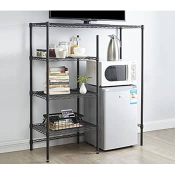 DormCo The Fridge Stand Supreme - Drawer Organization - White Frame