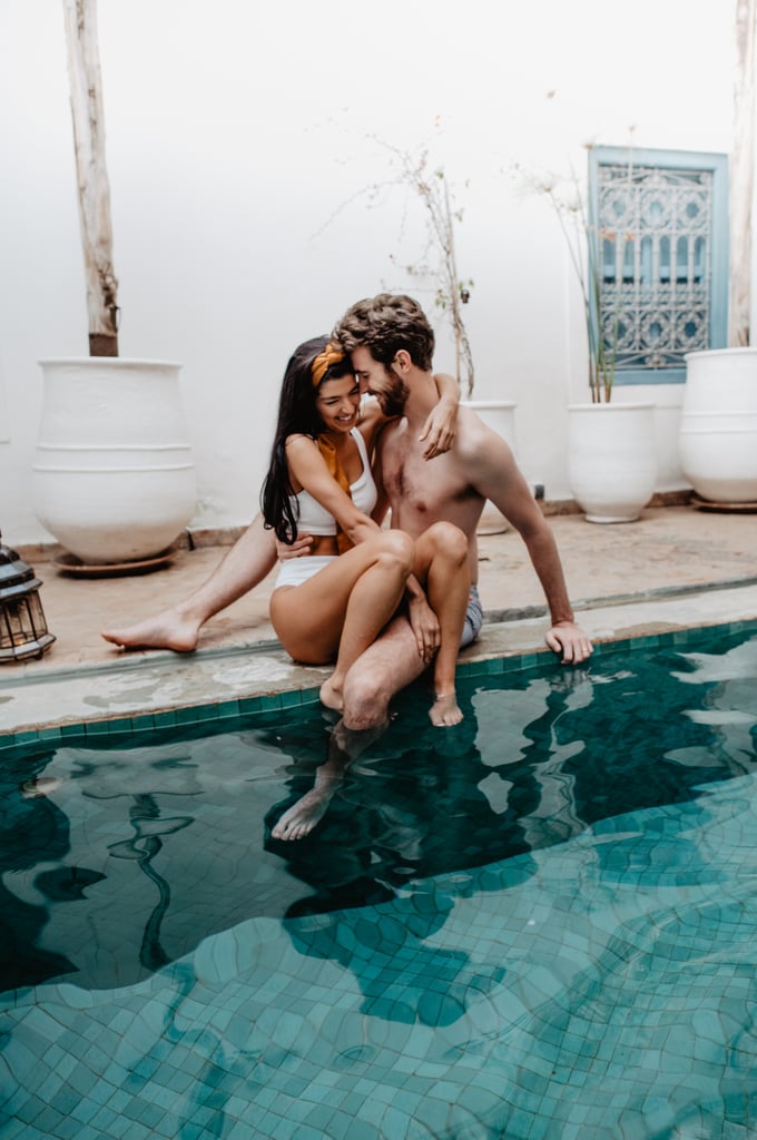 Sexy Moroccan Pool Couples Photo Shoot