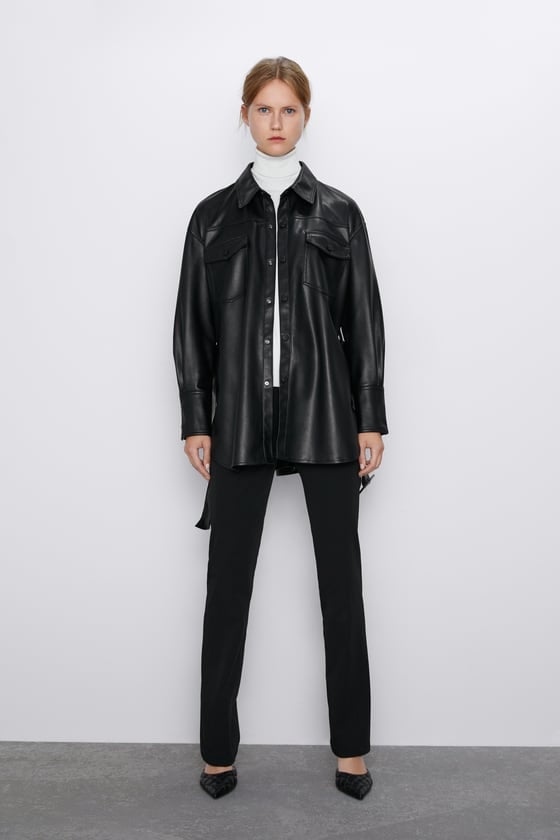 Zara Faux-Leather Jacket