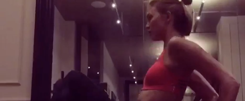 Karlie Kloss Doing Triceps Dips on Instagram