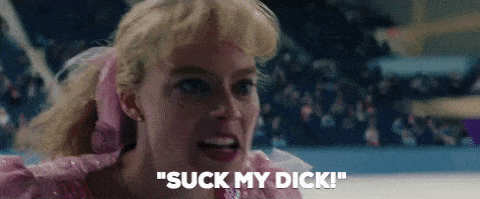 There's not necessarily a clip of this particular moment, but Tonya Harding herself has told the story before. She said a judge told her never to dress like that again, and she said, "You know what? If you can come up with $5,000 for a costume for me, then I won't have to make it. But until then, stay out of my face."
For the record, Harding didn't actually say "suck my d*ck" in real life. But she says she wishes she had.