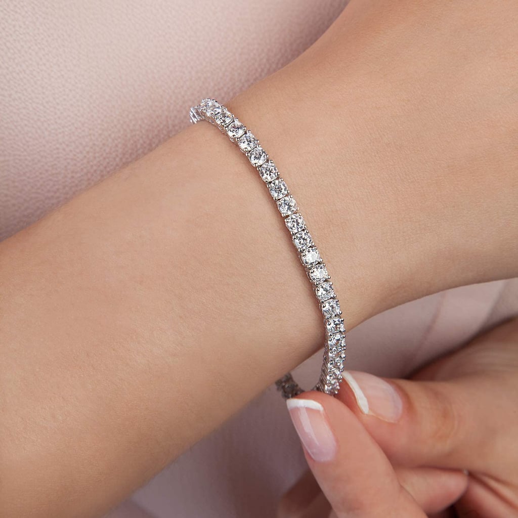 PAVOI Bracciale Tennis Donna Placcato Oro 14K Con Zirconi Cubici AAA+, Slider Regolabile, Ipoallergenico