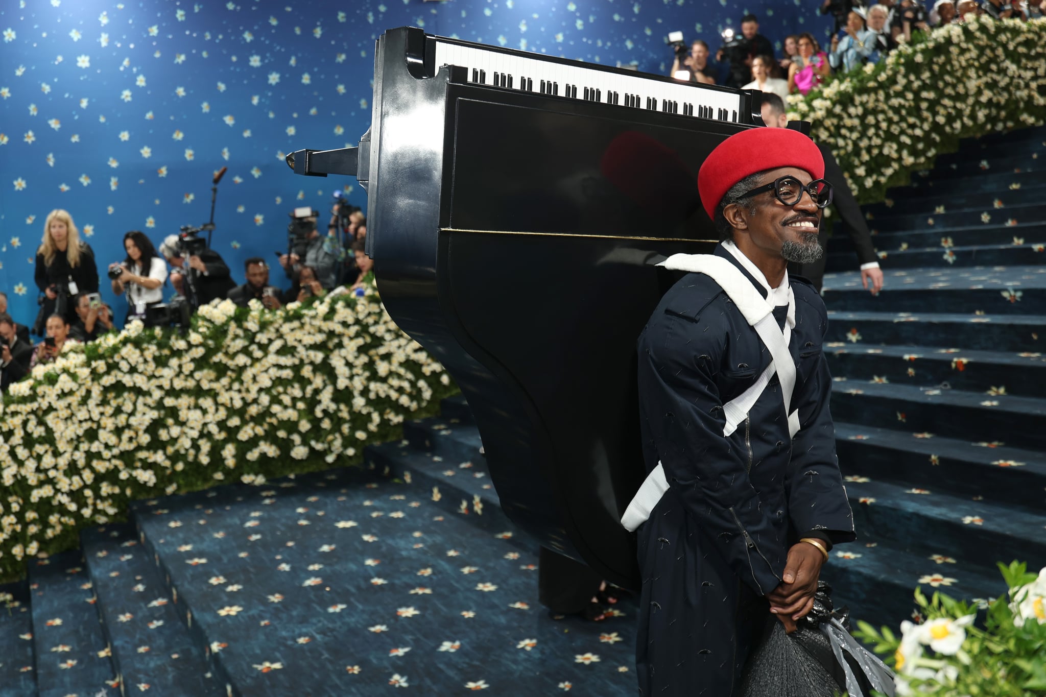 NEW YORK, NEW YORK - MAY 05: André 3000 attends the 2025 Met Gala Celebrating 