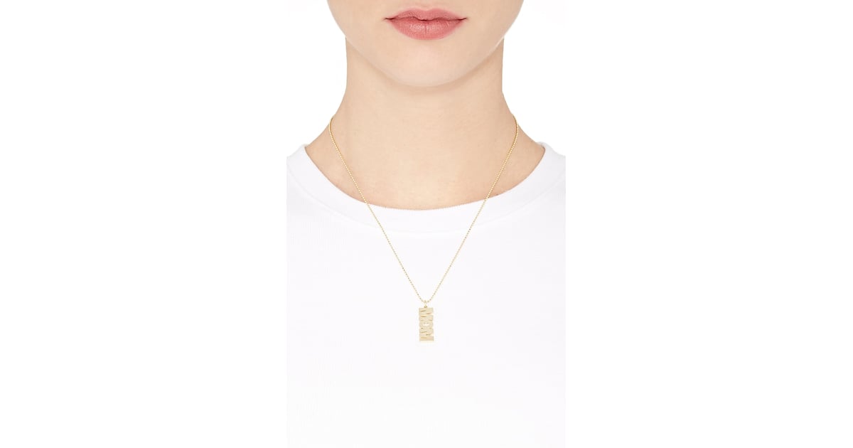 Jennifer Meyer Mom Pendant Necklace | Meghan Markle Mummy Necklace NYC Feb. 2019 | POPSUGAR ...