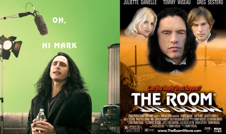 James Franco as Tommy Wiseau and Tommy Wiseau as Johnny