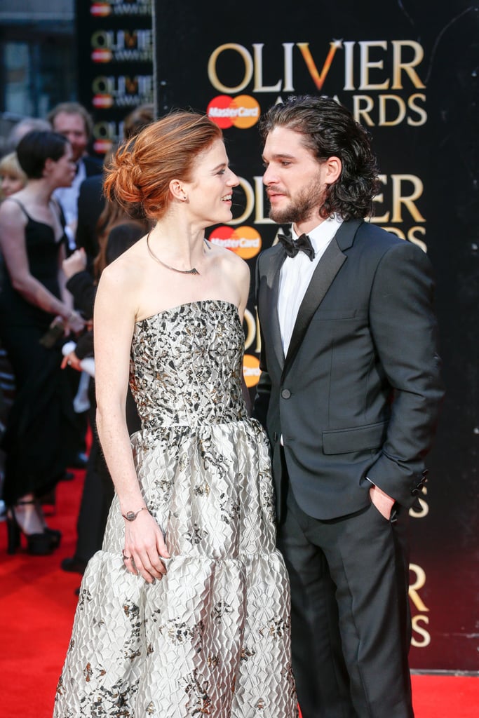 Kit Harington and Rose Leslie Olivier Awards Red Carpet 2016