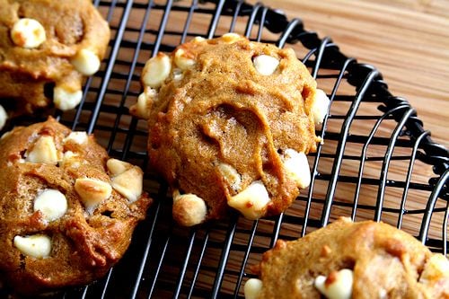 Pumpkin White Chocolate Chip Cookies