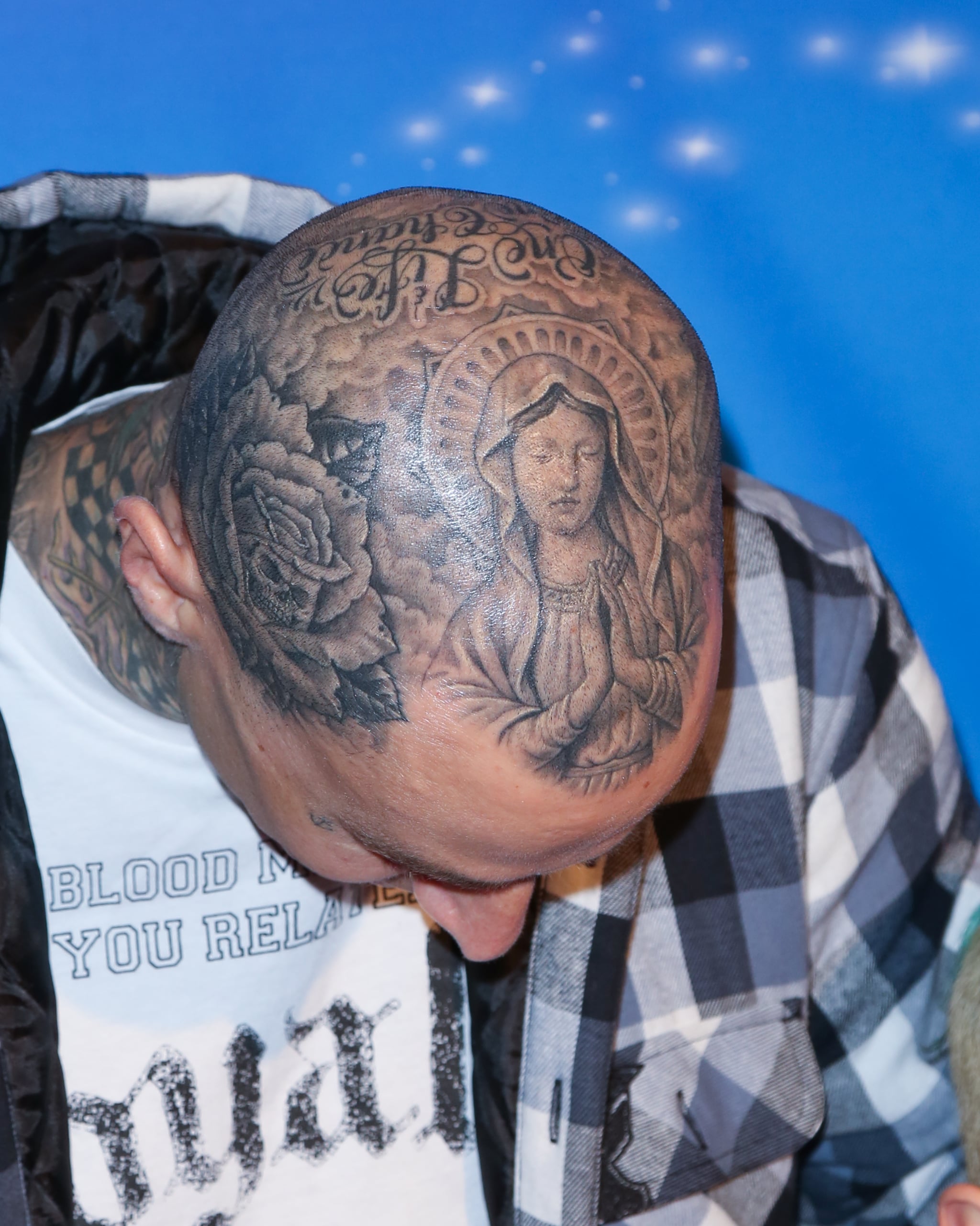 Travis Barker's Head Tattoos | A Guide to Travis Barker's Most Meaningful  Tattoos | POPSUGAR Beauty Photo 11