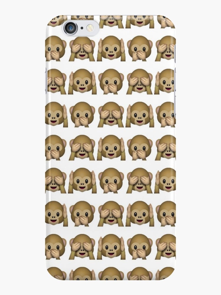 Monkey Evil Faces Emoji Phone Case