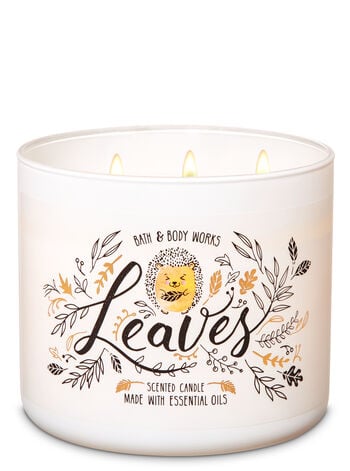 Bath and Body Works Leaves 3-Wick Candle