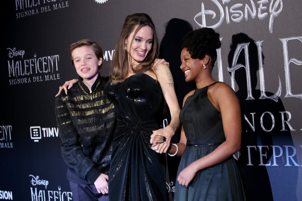 Shiloh and Zahara joined their mom at the European premiere of Maleficent: Mistress of Evil in October 2019. Shiloh and Zahara joined their mom at the European premiere of Maleficent: Mistress of Evil in October 2019.