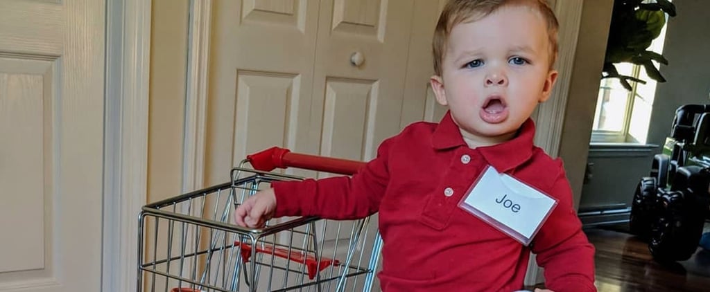 Kid Dressed as Grocery Store Joe For Halloween 2018