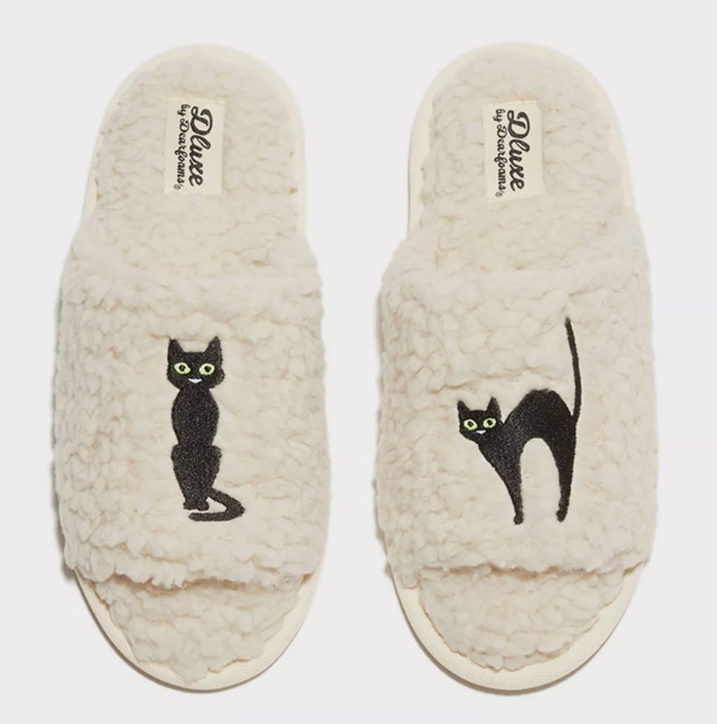 Target Black Cat Halloween Slippers Shop Target's New Fuzzy Halloween