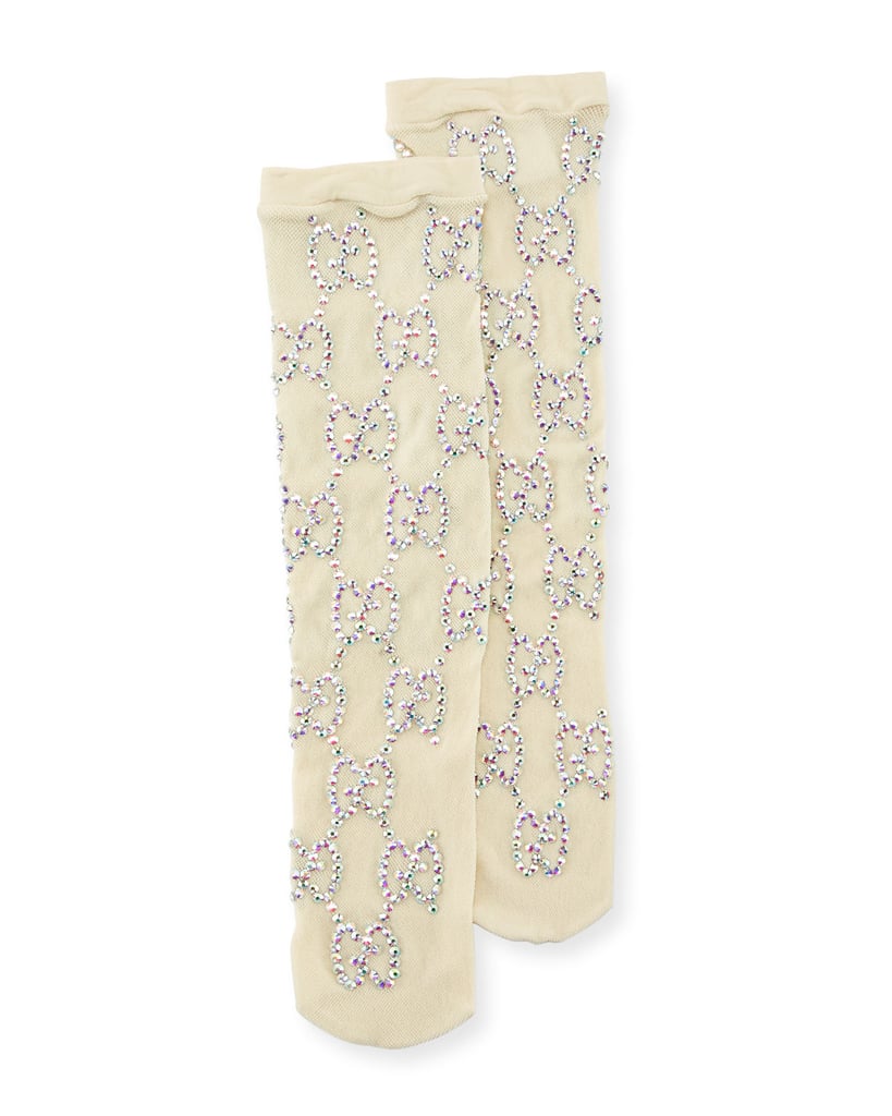 Gucci Knit Socks with Crystal Interlocking G